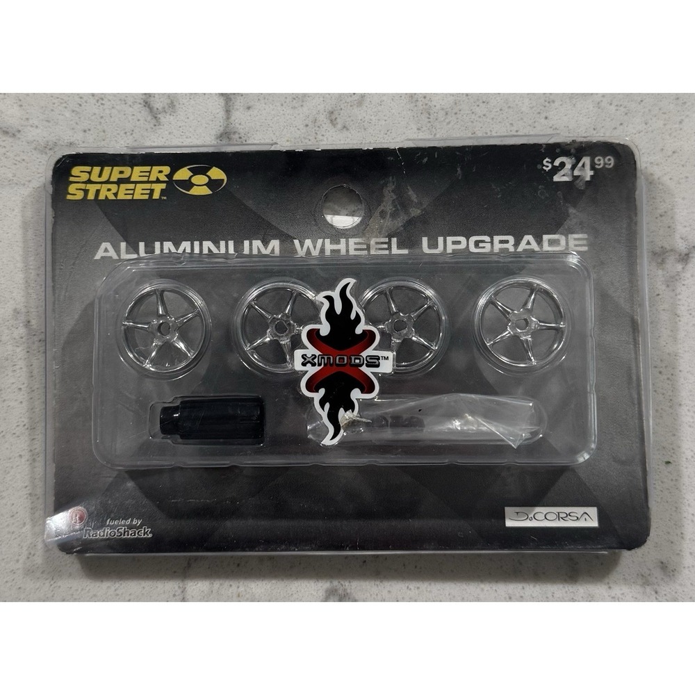 XMODS Aluminum Wheel Upgrade 1:28 Chrome Super Street Die-Cast 5 Spoke 600-8536